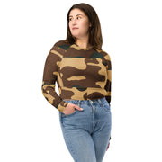 A long sleeve crop top showcasing casual elegance, suitable for any occasion