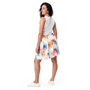 Vibrant skater skirts featuring playful swirl patterns for a fun and stylish look