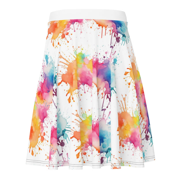 Vibrant skater skirts featuring playful swirl patterns for a fun and stylish look