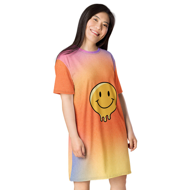 An image of a staple t-shirt dress displayed, showcasing its relaxed fit and comfortable design, ideal for everyday wear and effortless style.