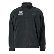A black Nike fleece jacket featuring a sleek design, providing versatile warmth for various activities and occasions