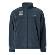 A black Nike fleece jacket featuring a sleek design, providing versatile warmth for various activities and occasions
