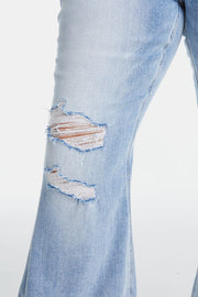 Boho Beauty: Embrace Your Style with High Waist Flare Jeans