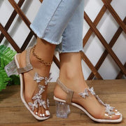 Various styles of kitten heel sandals displayed, showcasing their sleek design and versatile elegance, suitable for various occasions and outfits